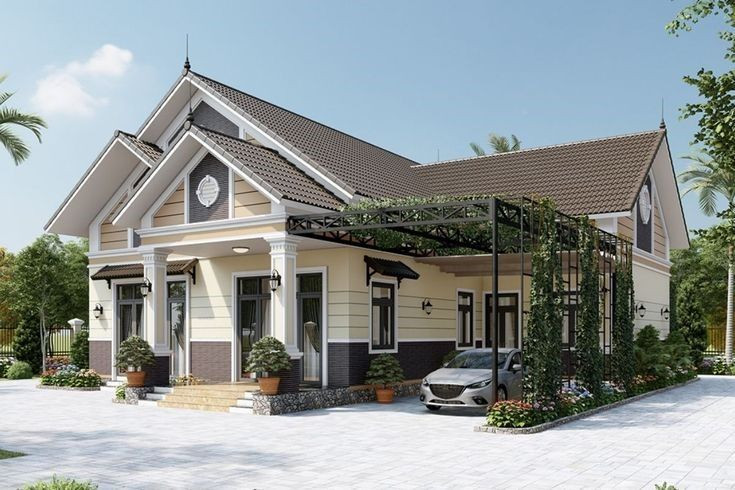 alt: Hình ảnh công trình nhà cấp 4 đang được thi công