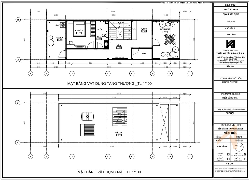 Bản vẽ thiết kế nhà ống hiện đại tiện nghi
