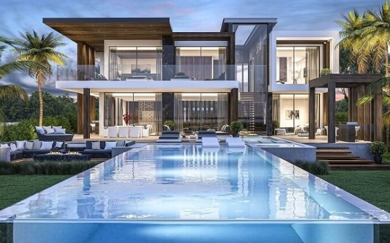 Thiết kế biệt thự hiện đại có bể bơi đẹp lý tưởng nhất