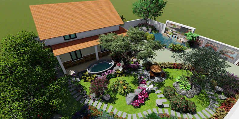 alt: Kinh nghiệm xây nhà vườn hiện đại là cần lên ý tưởng bản vẽ chi tiết