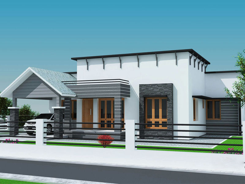 Alt: Mặt bằng nhà cấp 4 3 phòng ngủ đơn giản 100m2