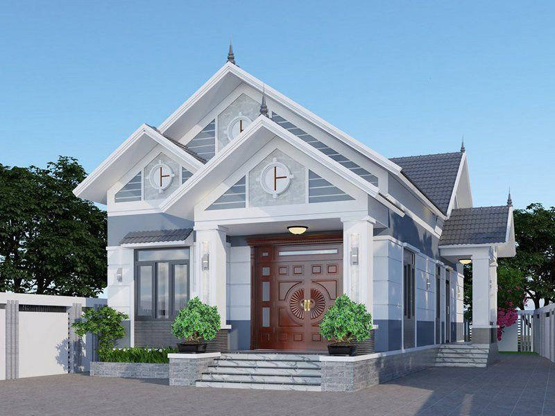 Top 50+ Mẫu thiết kế nhà mái Thái cấp 4 đẹp hiện đại nhất 2025