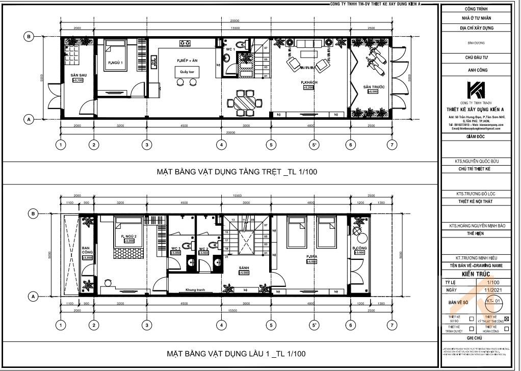 alt: Phối cảnh 3D của mẫu nhà ống 2 tầng hiện đại, có gara ô tô và cổng nhôm