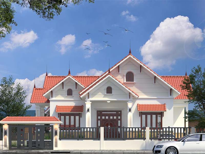 Thiết kế nhà cấp 4 3 phòng ngủ đẹp, hiện đại, tối ưu được ngân sách