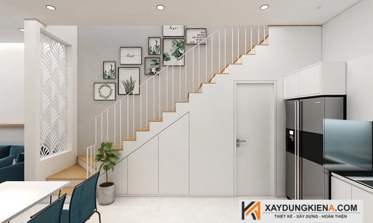 mẫu nhà mái lệch đẹp