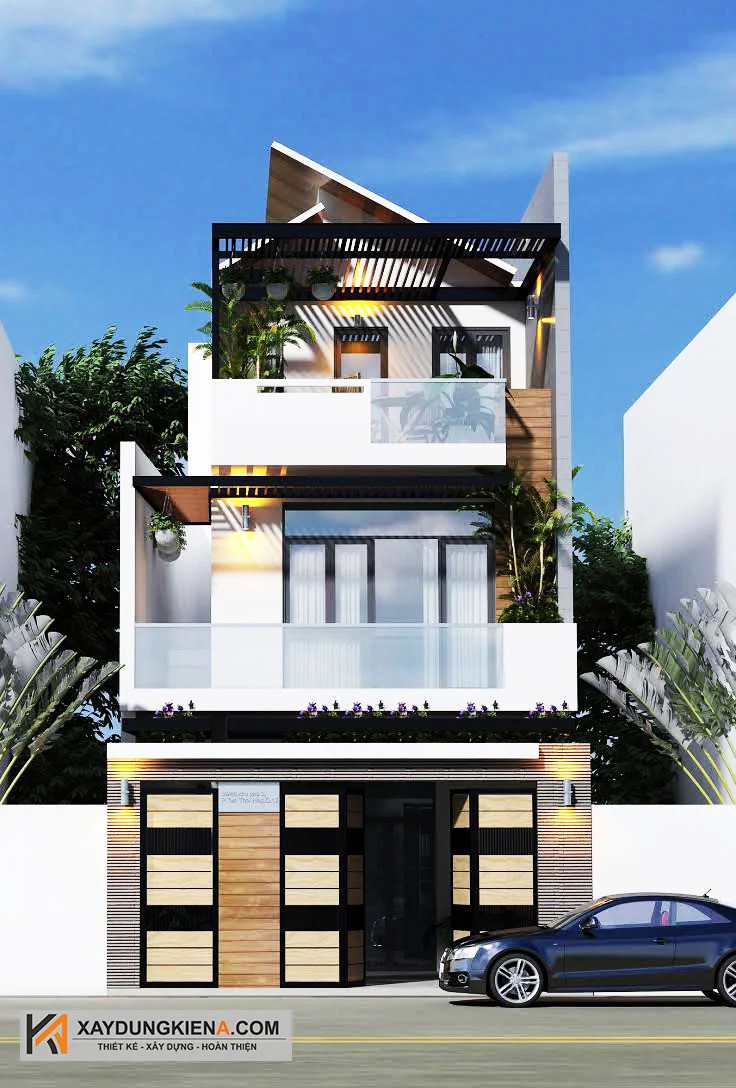 Các mẫu nhà mái lệch cực kỳ đẹp và ấn tượng