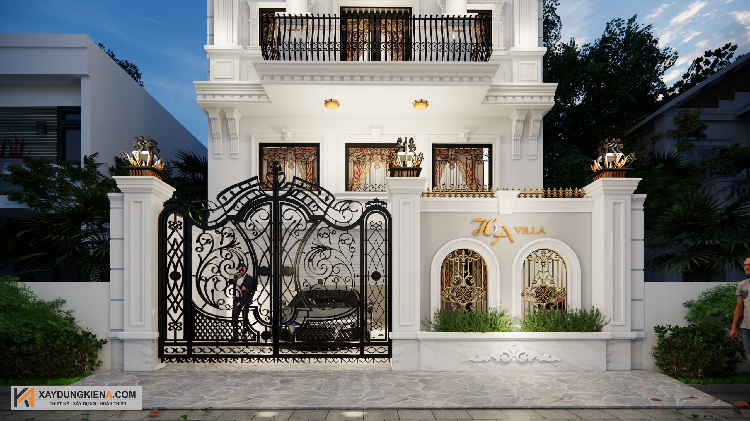 Mẫu nhà phố 2 tầng kết hợp kinh doanh