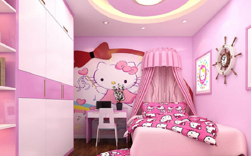 những cách thiết kế phòng ngủ cho bé gái