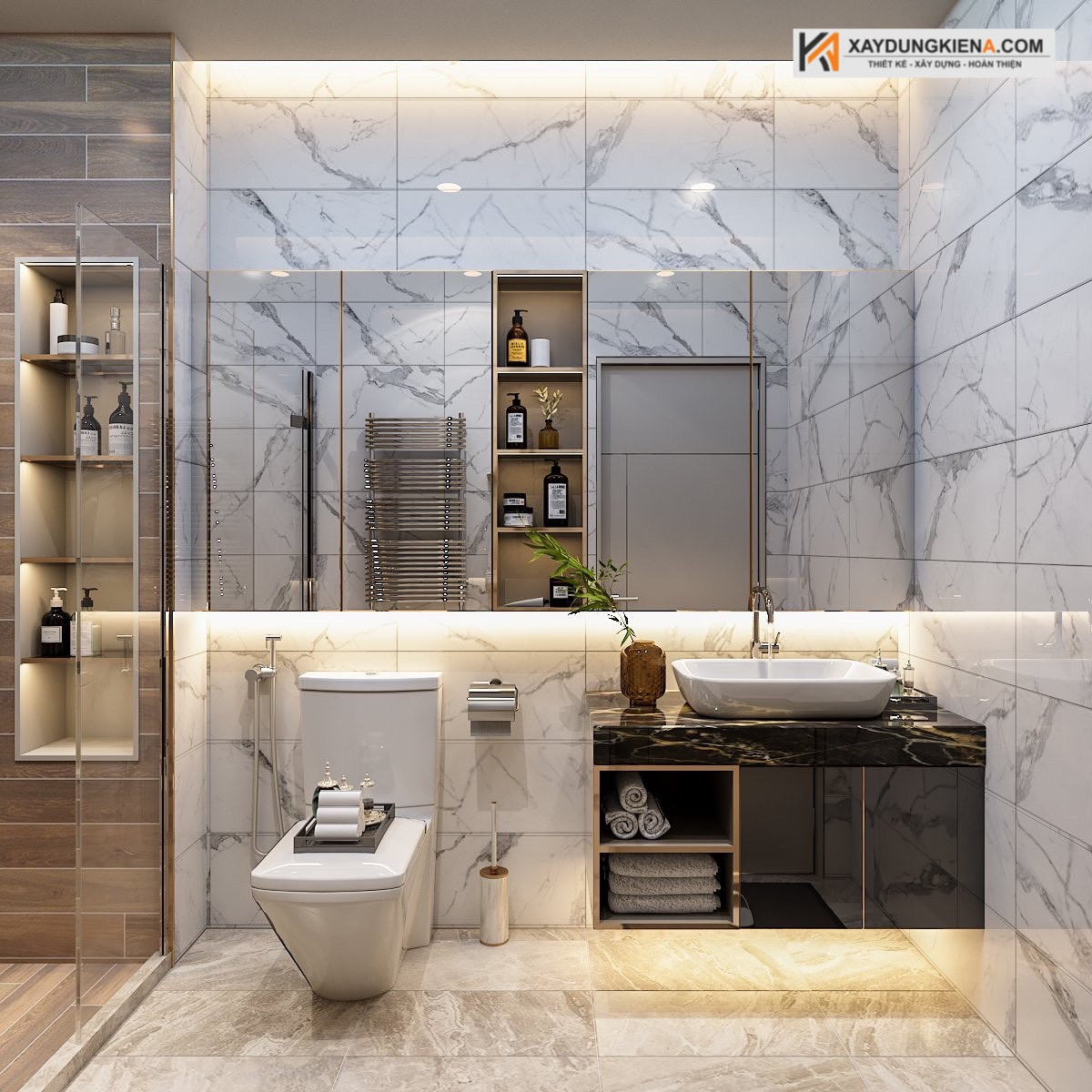 Phòng tắm đá Marble