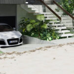 Phong cách thiết kế nhà phố có gara ô tô