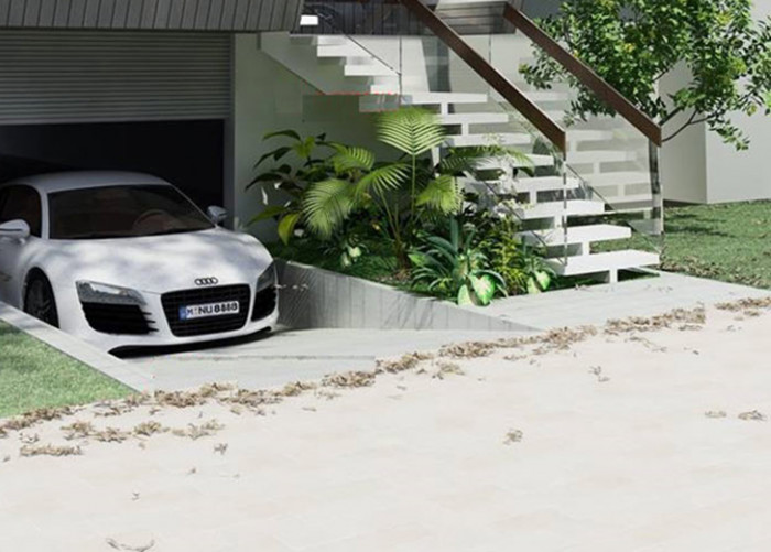 Phong cách thiết kế nhà phố có gara ô tô