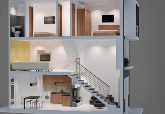 Phong cách thiết kế nhà phố có tầng lửng