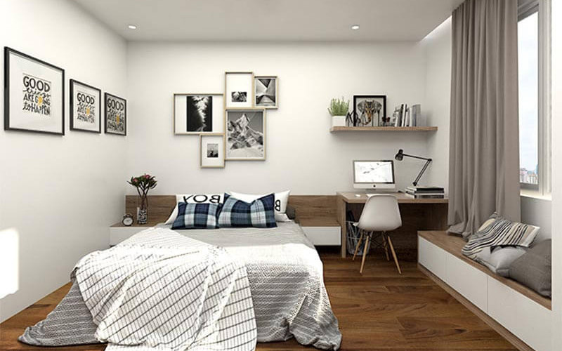 Các mẫu thiết kế phòng ngủ đơn giản đẹp mắt