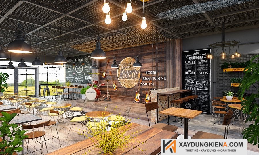 thiết kế quán cafe đẹp