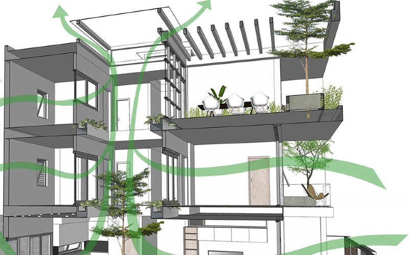 thông gió tự nhiên trong nhà ở